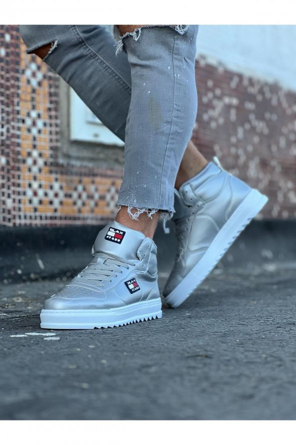 Wagoon WG220 Gümüş Erkek Yarım Bilek Bot - 3