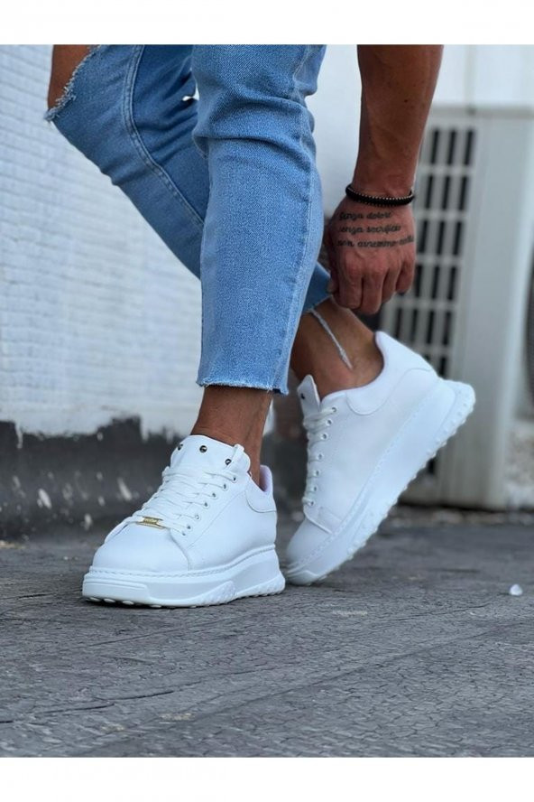 Wagoon WG501 Beyaz Erkek Yüksek Taban Ayakkabı - 3