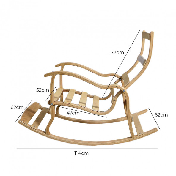 Mobildeco Erciyes Bordo/Krem Çift Renkli Cepli Sallanan Sandalye Dinlenmeemzirmetvokumakoltuğu Berjer MD-TV - 7