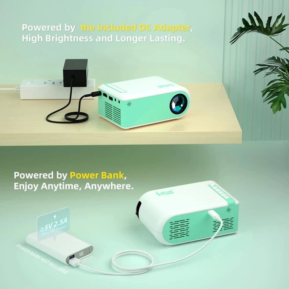 ismua Taşınabilir Mini Projektör - 2