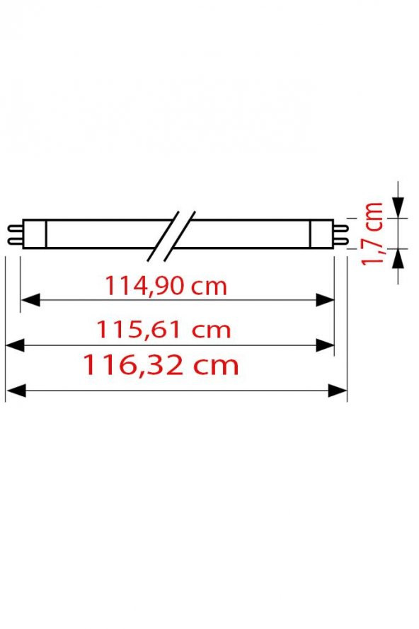 Philps 54W Enerji Tasarruflu Florasan Armatür 3000K Sarı 116 cm - 2