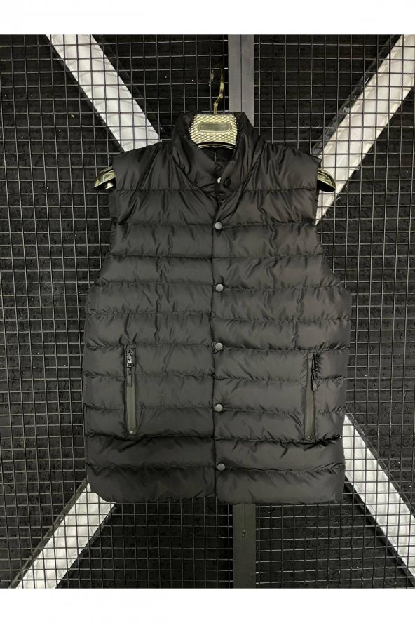 MODAY SOFT CASUAL LACİVERT SPOR DOLUM ŞİŞME YELEK YATAY DİKİŞ PATLI - 3