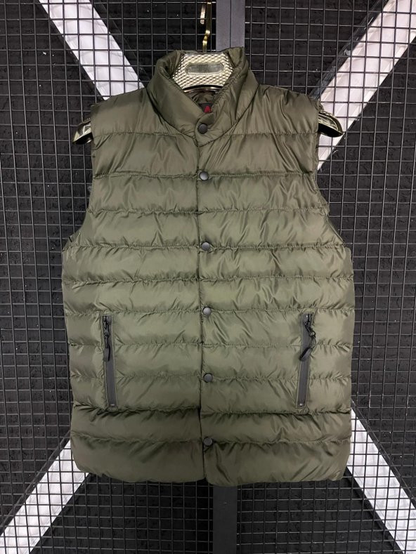 MODAY SOFT CASUAL LACİVERT SPOR DOLUM ŞİŞME YELEK YATAY DİKİŞ PATLI - 5
