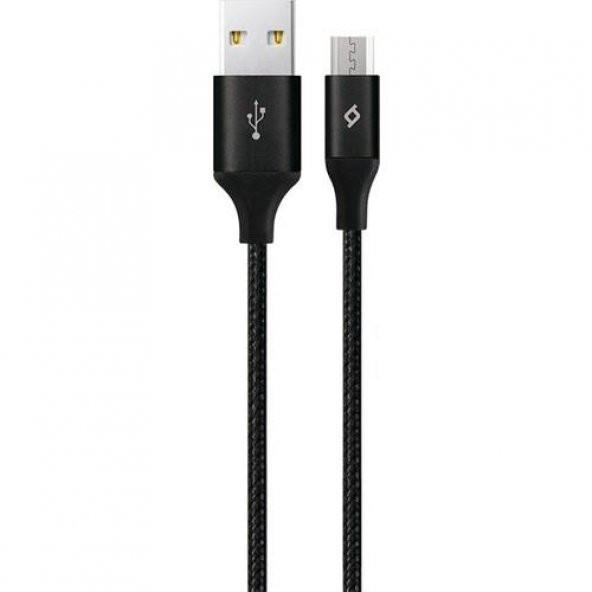 Ttec  2DK21S AlumiCable XL USB-A - Micro USB Şarj Kablosu 2 metre Siyah