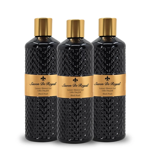 Savon De Royal Pearl Duş Jeli Siyah 500 ml 3 Adet