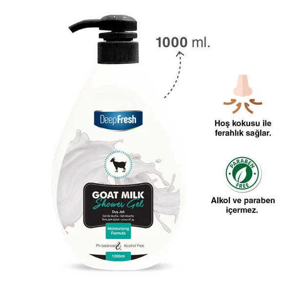 Deep Fresh Keçi Sütü Duş Jeli 1 lt - 2