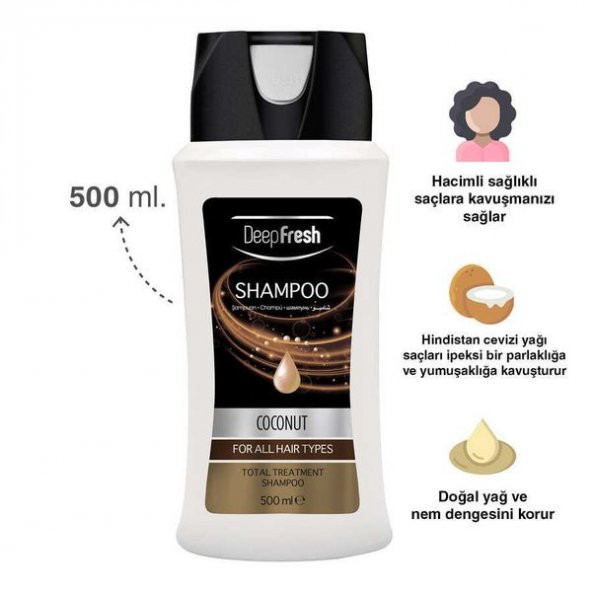 Deep Fresh Şampuan Hindistan Cevizi Tüm Saçlar 500 ml - 6