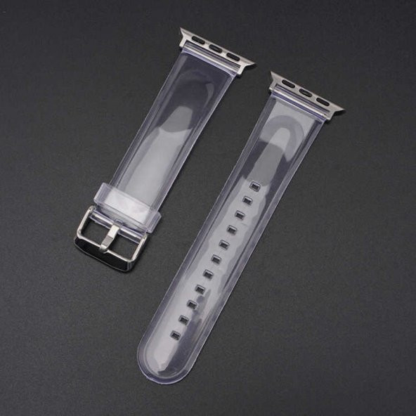 Apple Watch 40mm KRD-13 Şeffaf Silikon Kordon - 4