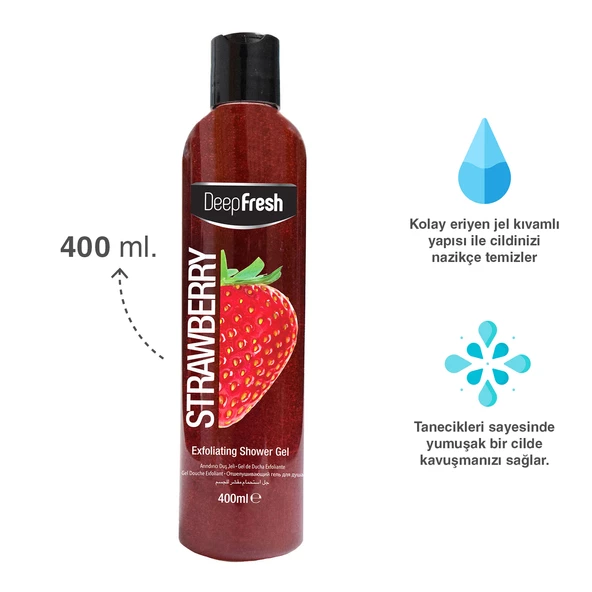 Deep Fresh Arındırıcı Duş Jeli Çilek 400 ml - 2