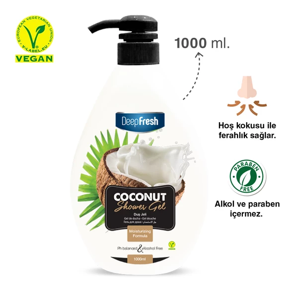 Deep Fresh Duş Jeli Coconut 1 lt - 2
