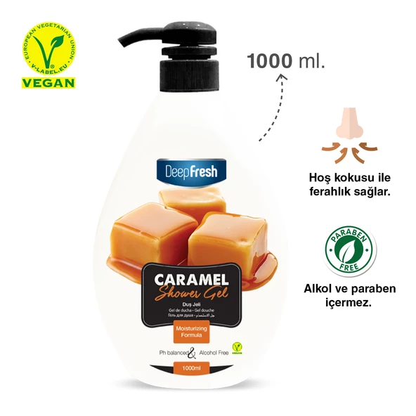 Deep Fresh Karamel Duş Jeli 1 lt - 2