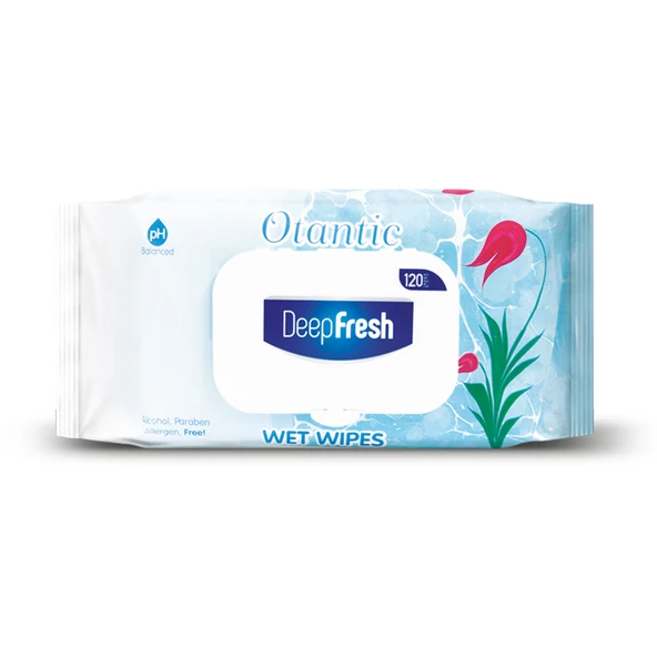 Deep Fresh Otantik Islak Mendil Ebruli 120 Yaprak