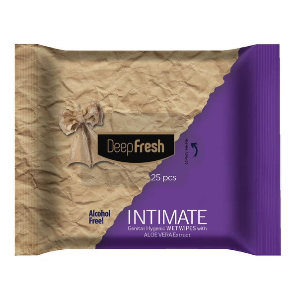 Deep Fresh Intimate Geniteal Bölge Temizleme Mendili Aloevera 25 Yaprak - 5