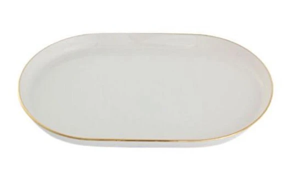 Porland Chopin Altın Serisi 18cm Oval Kayık Tabak - 2