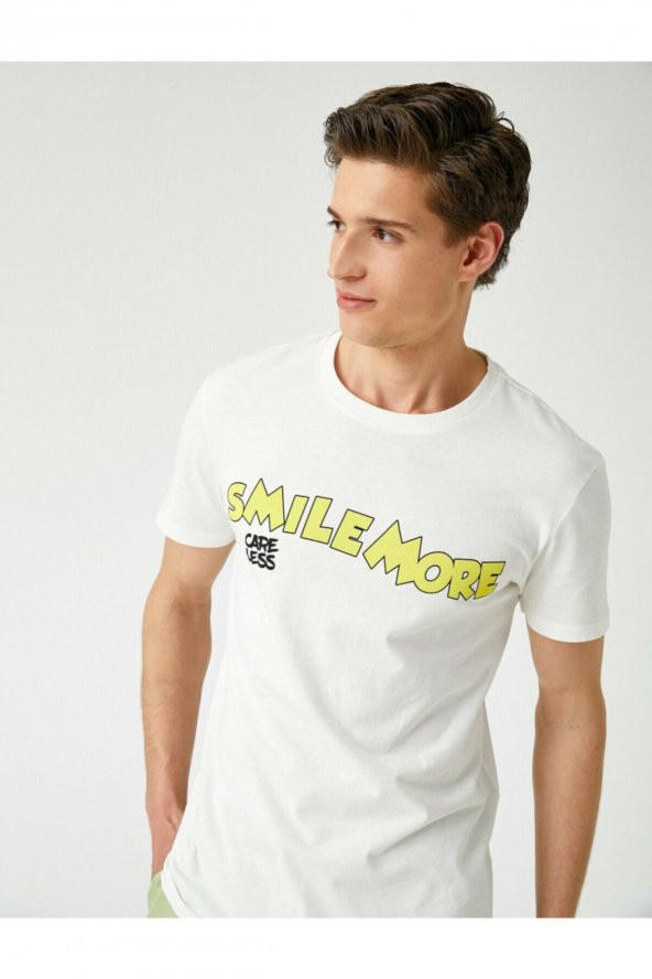 KOTON Bisiklet Yaka Kisa Kollu Pamuklu T-Shirt ürün görseli