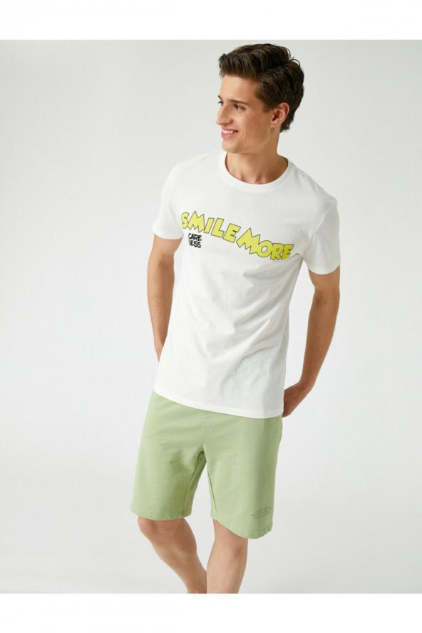 KOTON Bisiklet Yaka Kisa Kollu Pamuklu T-Shirt - Resim 2