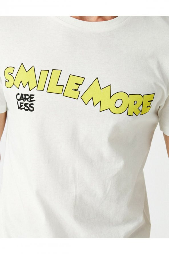 KOTON Bisiklet Yaka Kisa Kollu Pamuklu T-Shirt - Resim 5