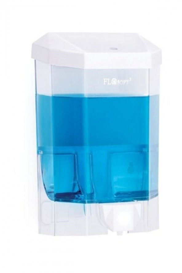 Ecrin Plastik Büyük Şeffaf Sıvı Sabunluk 1000ml F086