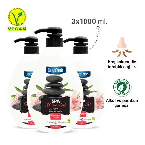 Deep Fresh Spa Duş Jeli 3 x 1 lt - 2