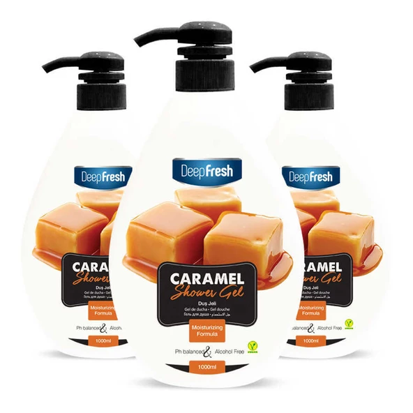 Deep Fresh Karamel Duş Jeli 3 x 1 lt - 5