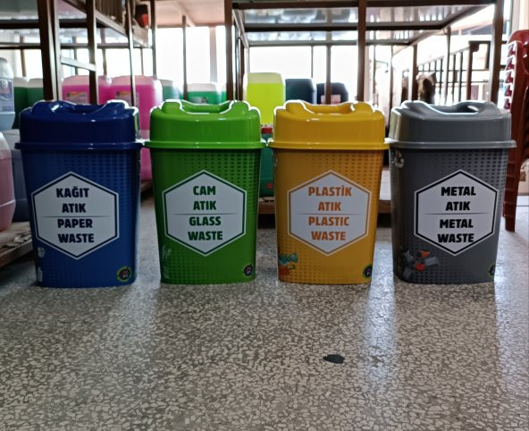 ECRİN TEMİZLİK VE GIDA-Plastik Sıfır Atık Kutusu 4lü 60 lt. ürün görseli