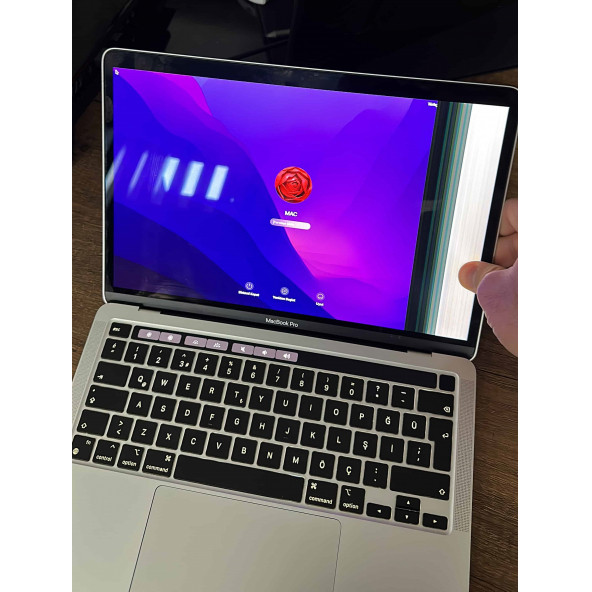 Apple MacBook Pro İKİNCİ EL EKRANI KIRIK M1 Çip 8GB 256GB SSD macOS 13" QHD Gümüş MYDA2TU/A - 3