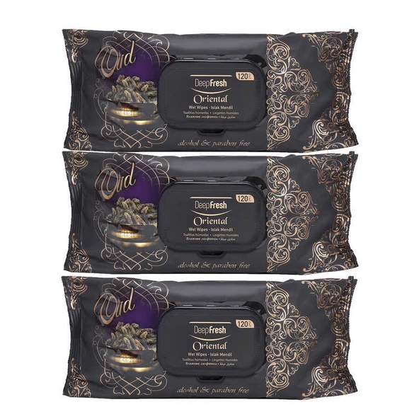 Deep Fresh Oriental Islak Mendil Oud 3 x 120 Yaprak - 7