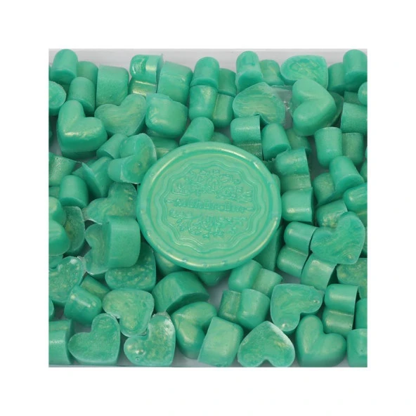 Mühür Mumu Eritme Kalp Boncuk Paket Model No: 633 ALTIN YAPRAK - Resim 2