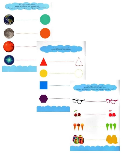 Çizgi Çizgi Etkinlik Şekiller - Sayılar - Dünyamız ve Uzay 3’lü Set (4+ Yaş) - Resim 2