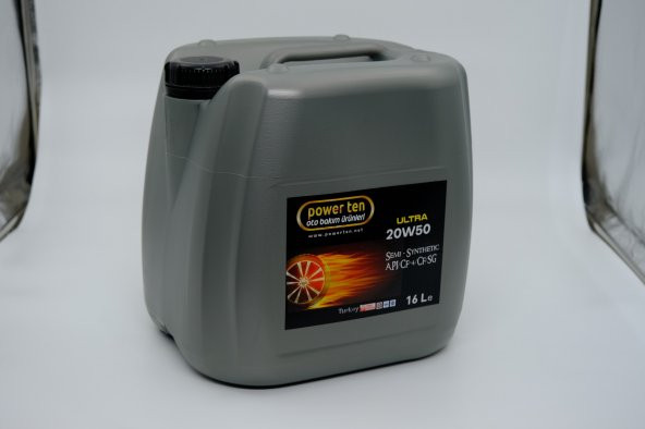 Powerten 20W50 Motor Yağı 16 Litre