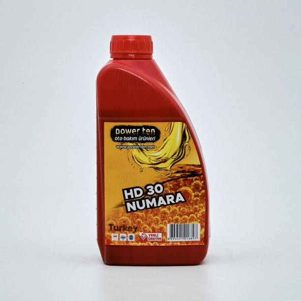 POWERTEN 30 NUMARA YAĞLAMA YAĞI  900 ML 3 ADET 2022