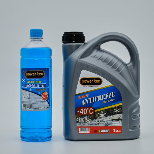 POWERTEN Yeşil Antifriz -40 Derece 3 Litre + Cam Suyu 2022