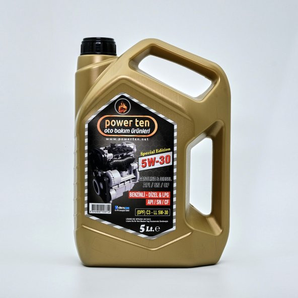 Powerten 5w30 Motor Yağı 5 Litre Partiküllü  2022 - 1