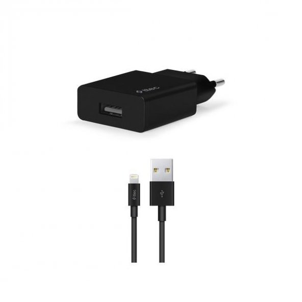 Ttec 2SCS20LS Smartcharger Seyahat Şarj Aleti 2.1A + Lightning Kablo Siyah