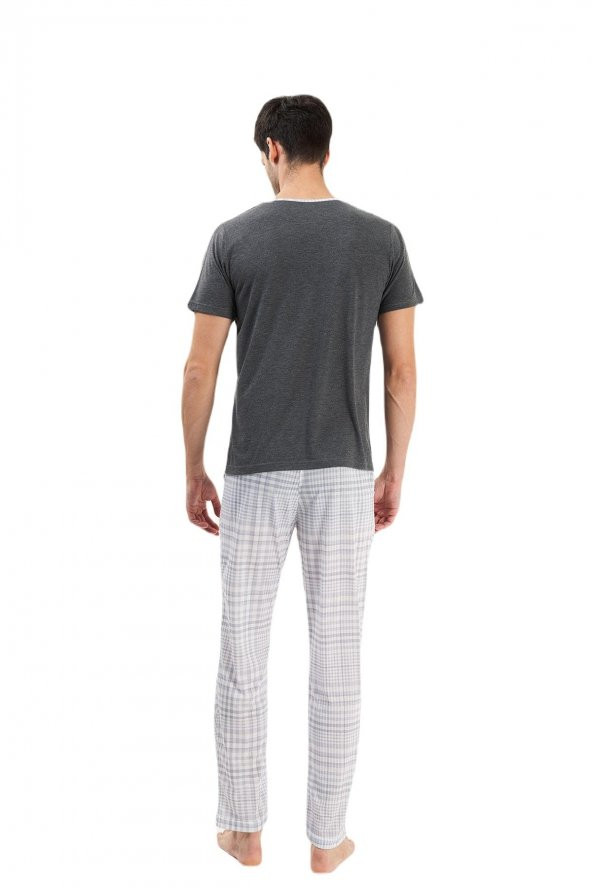 YENİ İNCİ YARIM KOL ERKEK PİJAMA TAKIM EPJ839 - 2
