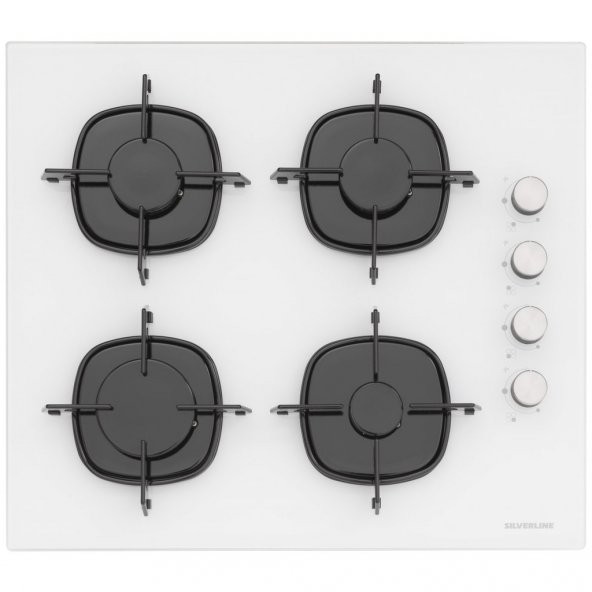 Silverline BO6502W02 - CS5335W01 - 3420 Classy 60 Beyaz Cam Ankastre Set - 3