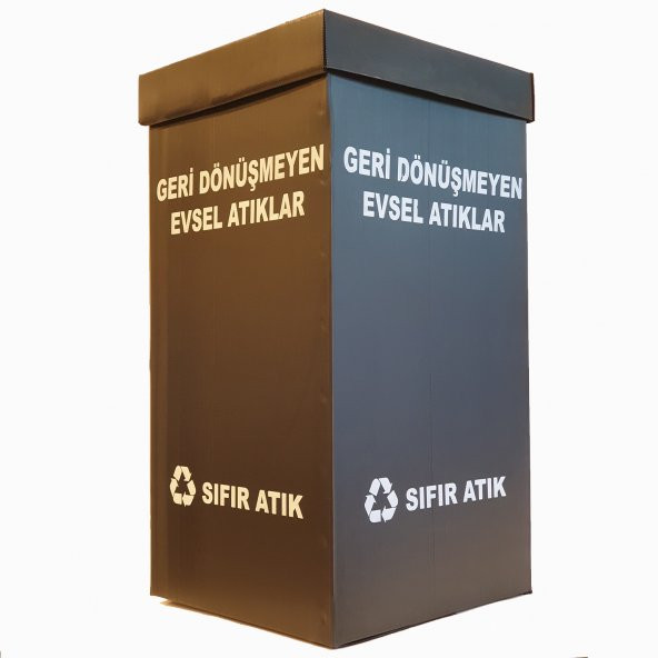 Sıfır Atık Kolisi 70 Litre(polikarbon)-Evsel Atık