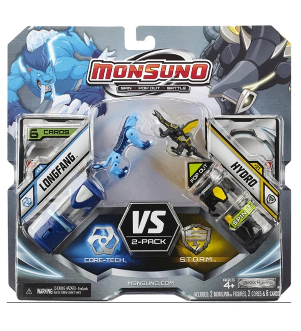 MONSUNO, Lisanslı Longfang VS Hydro Figürleri, Fırlatma Kapsülleri ve 6 Oyun Kartı - 2