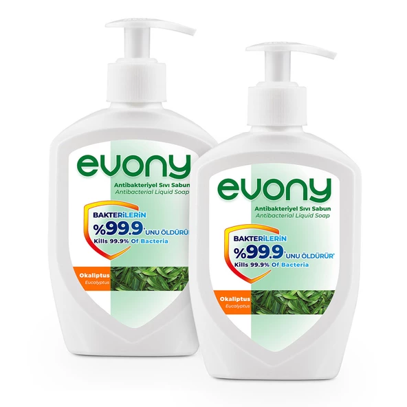 Evony Antibakteriyel Sıvı Sabun Okaliptus 300ml 2 Adet