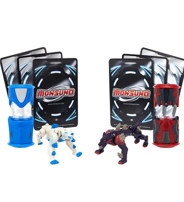 MONSUNO, Lisanslı Lock VS Backslash Figürleri, Fırlatma Kapsülleri ve 6 Oyun Kartı - 2