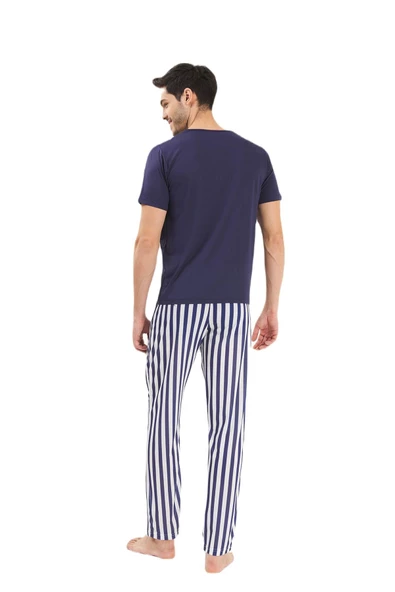 YENİ İNCİ YARIM KOL ERKEK PİJAMA TAKIM EPJ840 - 2