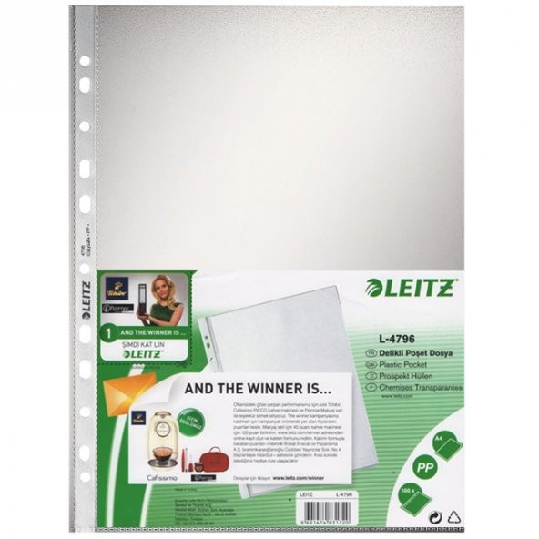 Leitz 4796 A4 Poşet Dosya 100 Lü Pk