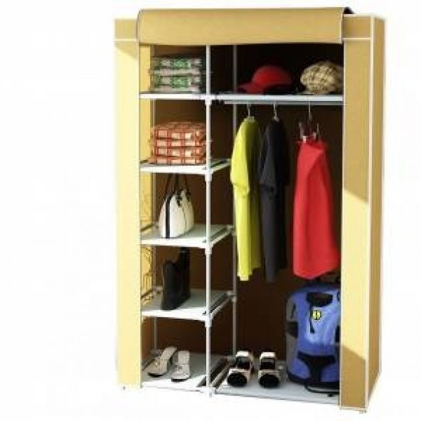 Bez Dolap Tek Yandan Raf Metal Profil İskelet - Resim 3