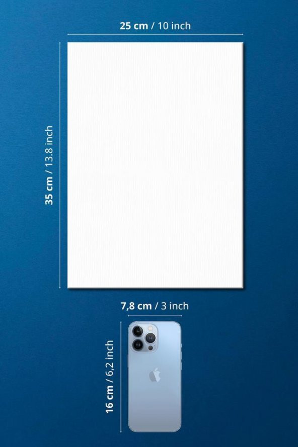 25x35 cm Pres Kompozit Tuval 9lu Set - 4