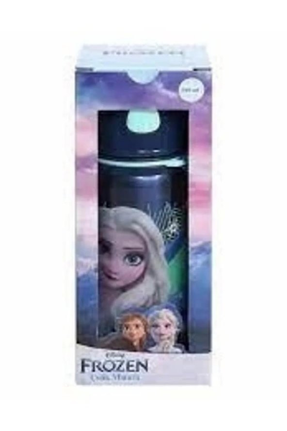 Kız Çocuk Çelik Matara 500ml 1 Adet Frozen Elsa Çelik Suluk 1 Adet Frozen Lisanslı Okul Matarası - 6