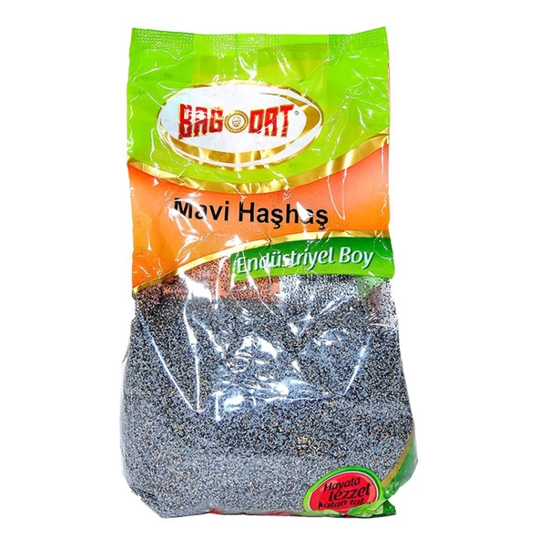 Bağdat Baharat Mavi Haşhaş 1Kg Kiloluk Paket Endüstriyel Boy