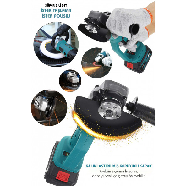 ASSUR  Şarjlı Polisaj Makinası Ultra Set 58vf - 2
