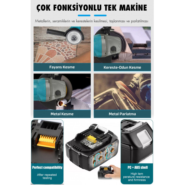 ASSUR  Şarjlı Polisaj Makinası Ultra Set 58vf - 3