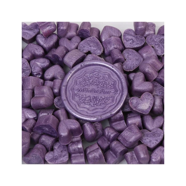 Mühür Mumu Eritme Kalp Boncuk Paket Model No: 645 BÖĞÜRTLEN - Resim 2