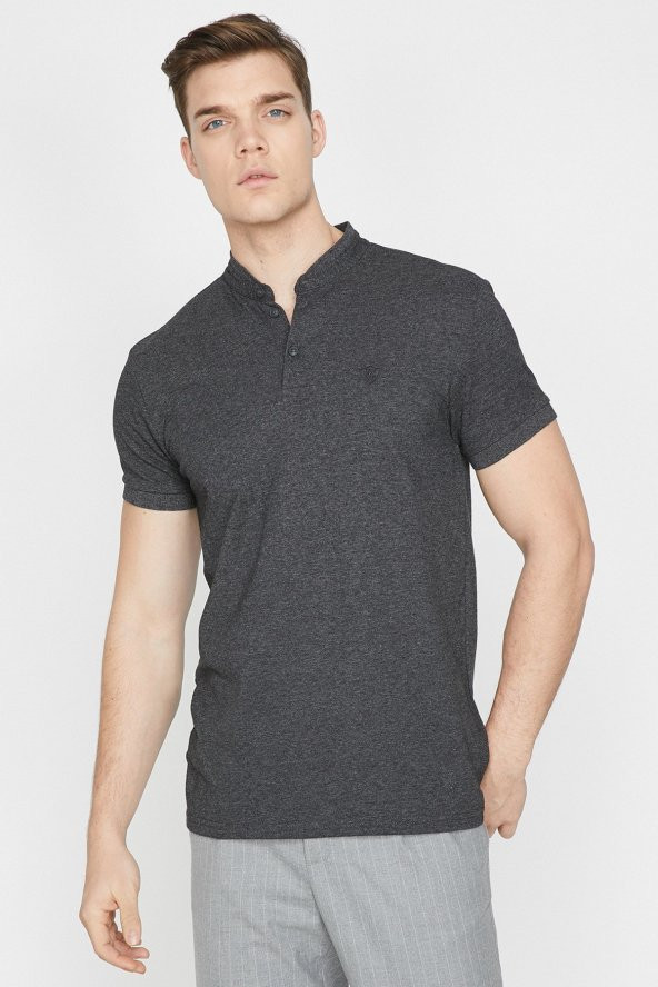 Erkek Gri T-Shirt 9YAM12033LK - 2